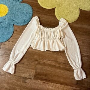 Elegant White Women's Blouse